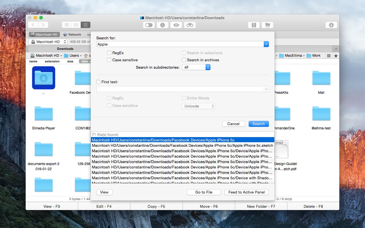 Commander One 2: high-level file management on macOS