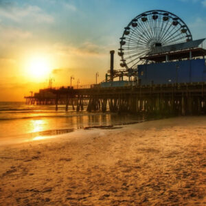 sunset in must-see places in the Los Angeles area