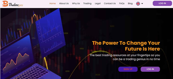 The BTC Pro website