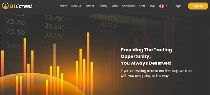 BTCcrest website